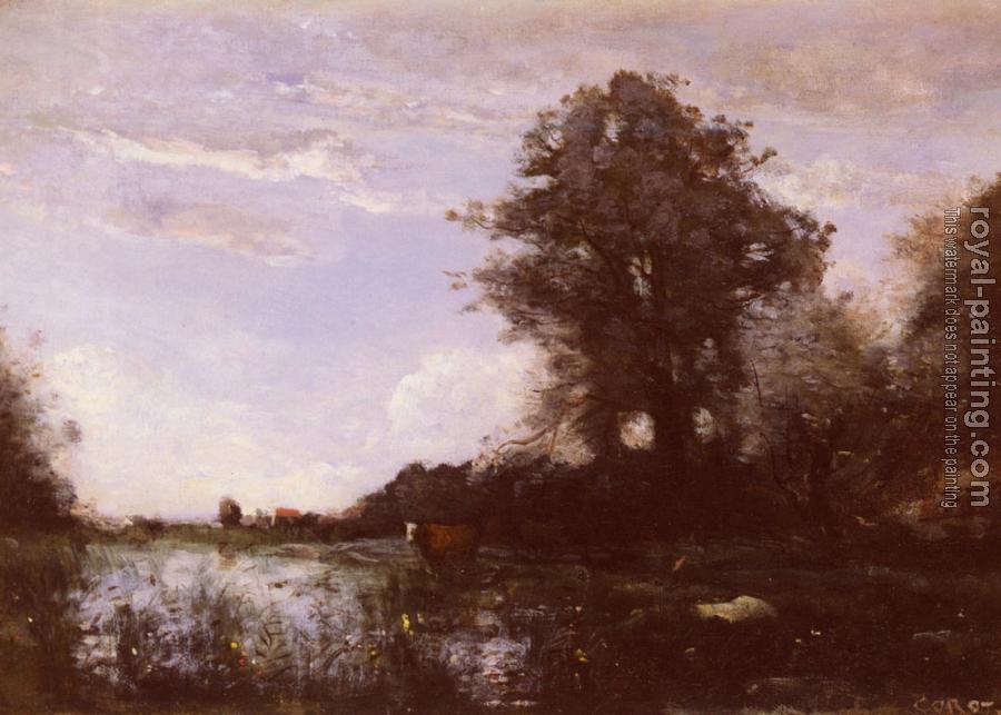 Jean-Baptiste-Camille Corot : Marais De Cuicy, Pres Douai (Cuicy Marsh, near Douai)